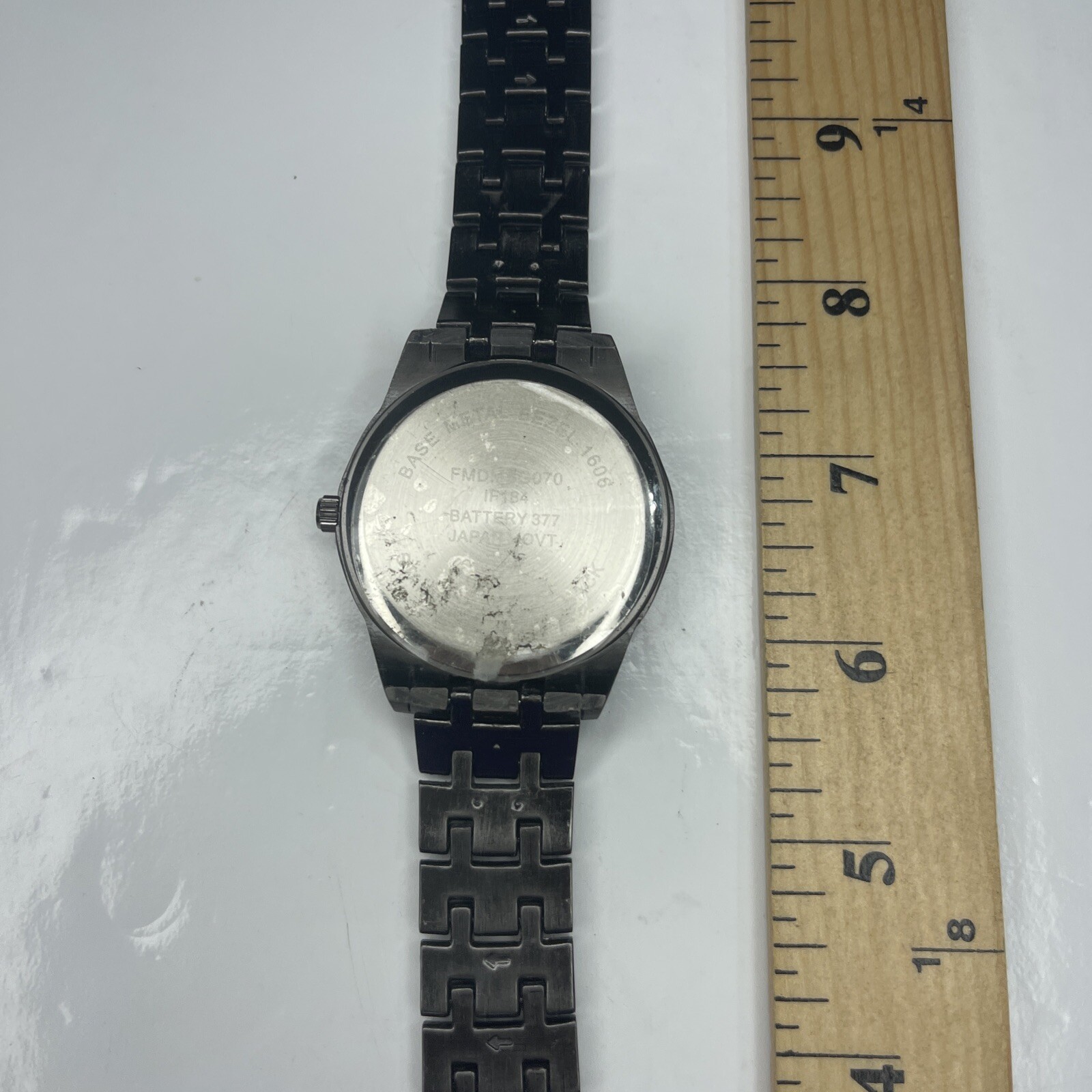 E Folio Charcoal Gunmetal FMD MSG070 Japan Black Stainless Repair Untested