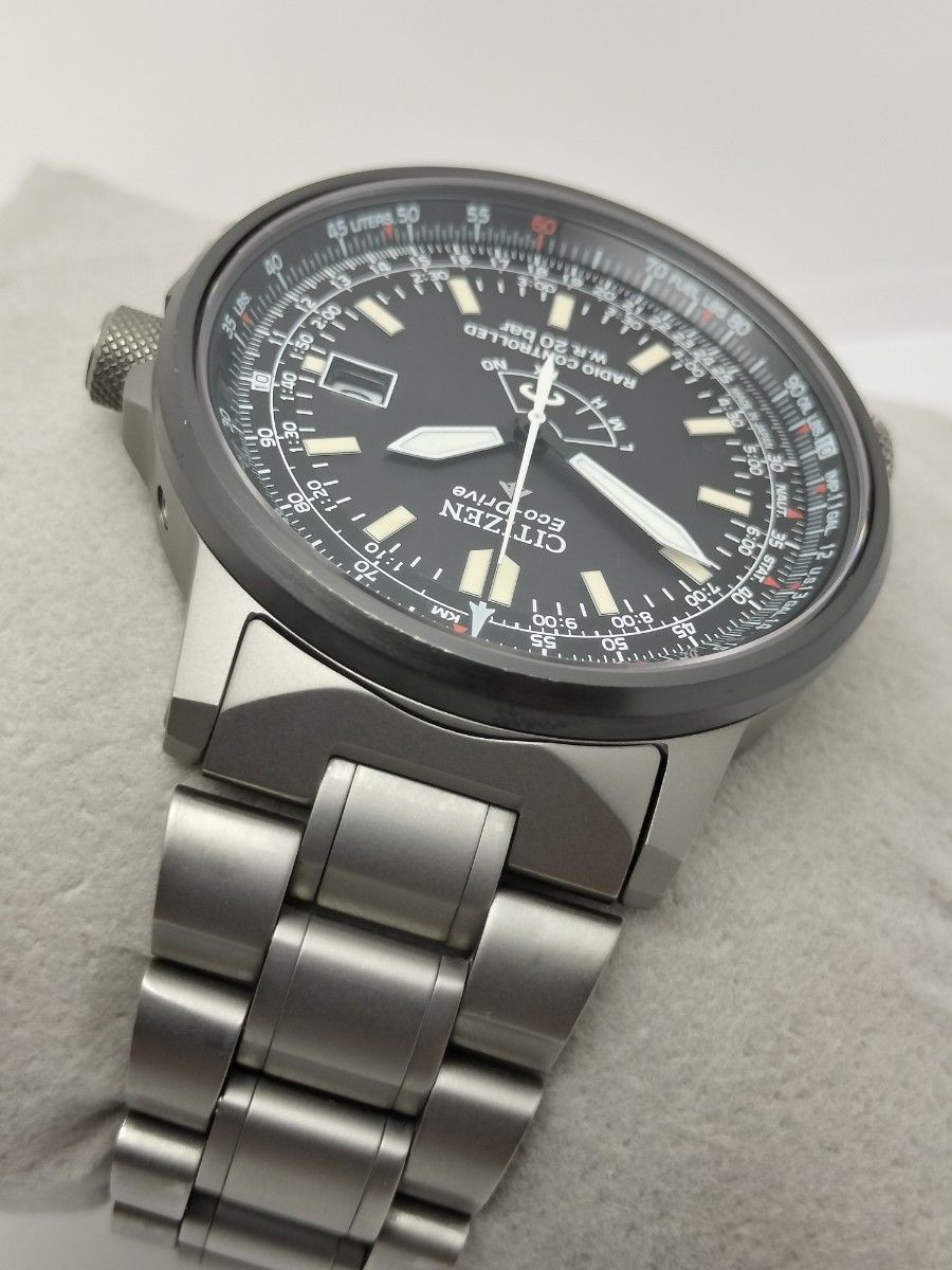 Citizen Promaster H411-T007295 Eco-Drive Radio Titanium Watch