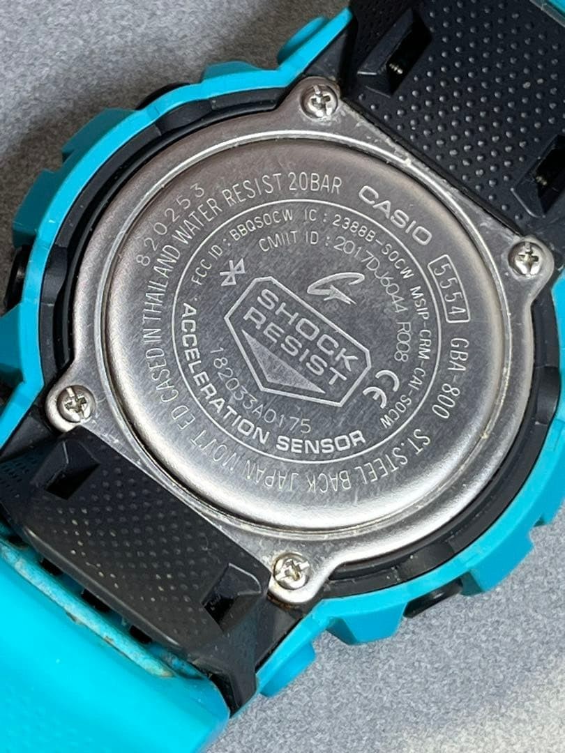 CASIO G-SHOCK G-SQUAD GBA-800-2A2JF Blue Bluetooth Step Tracker Mens Watch JDM