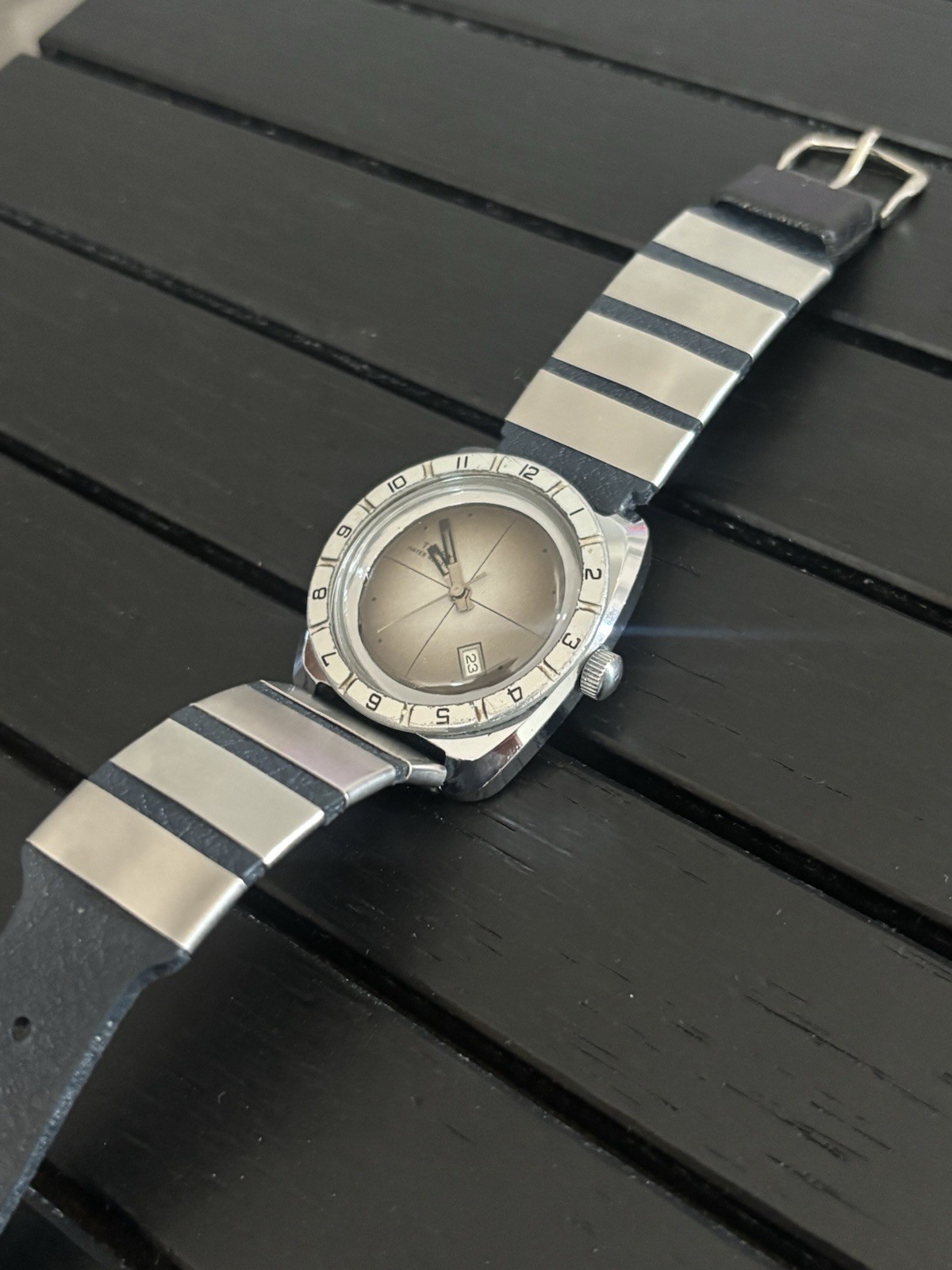 Vintage Timex Marlin Calendar Dive Watch‼️Mint Dial ⌚️[1975]