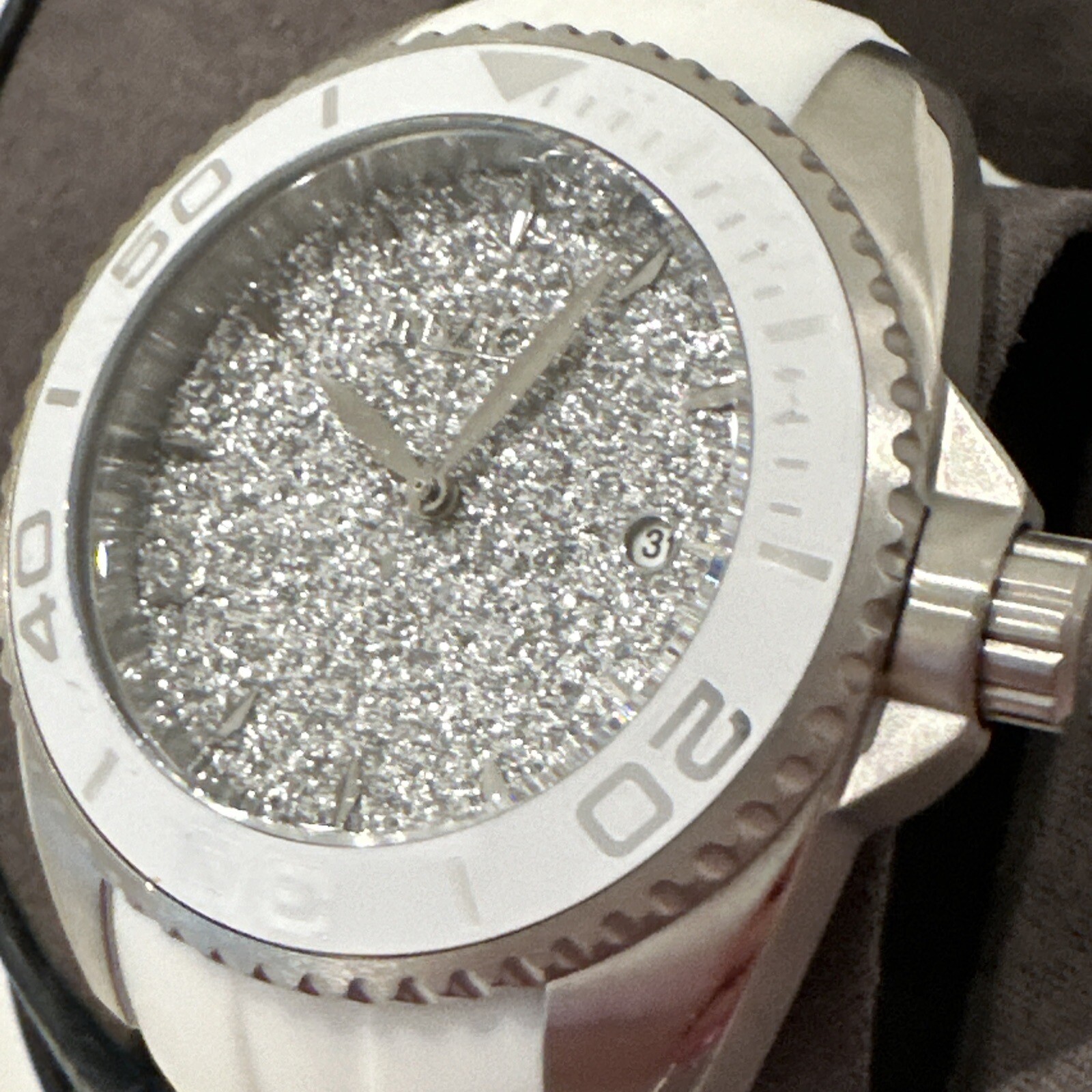 Invicta Angel Glittery Silver Dial Ladies Watch 22702