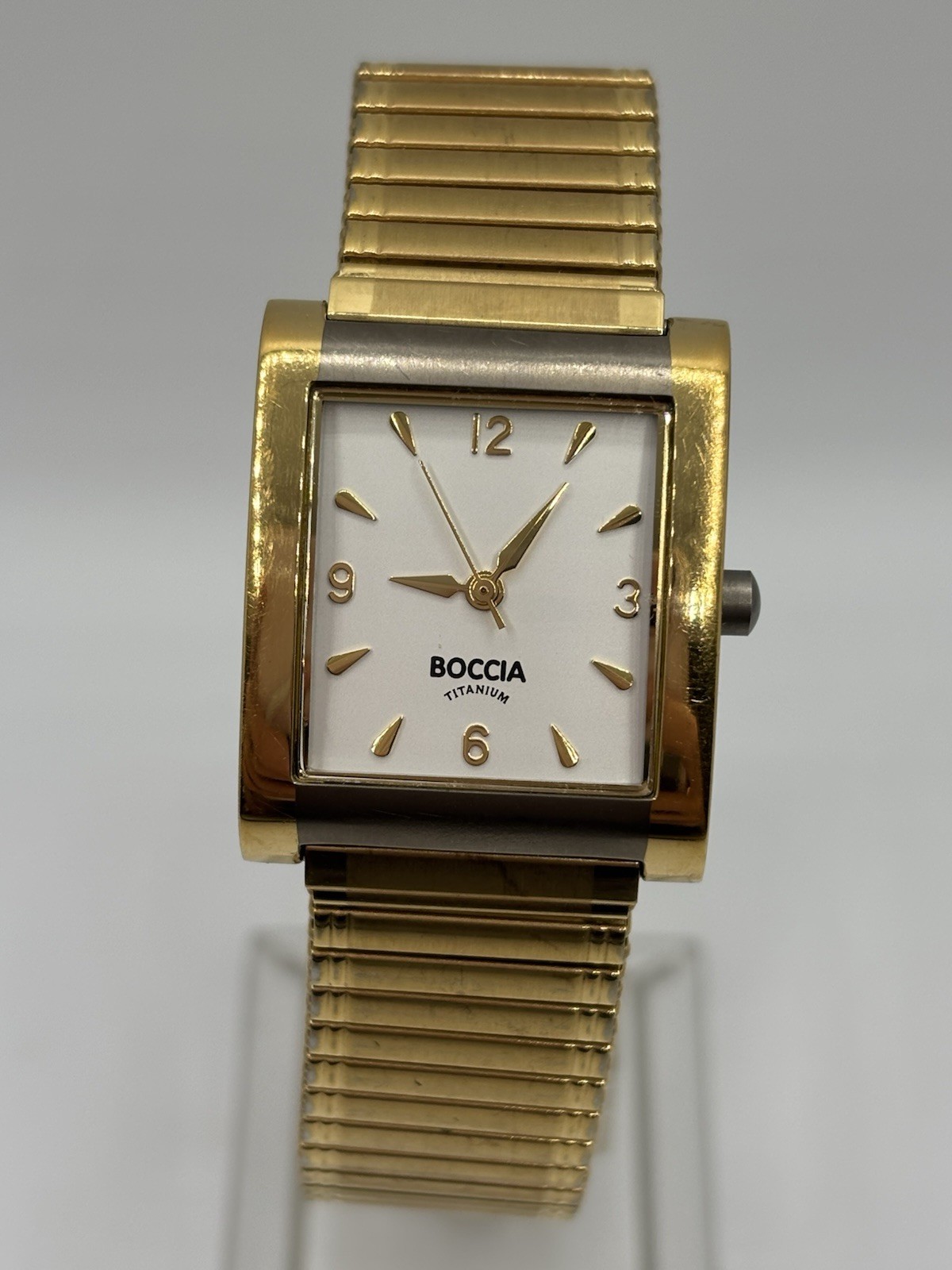 Vintage BOCCIA Titanium Rectangular Quartz Women’s Watch