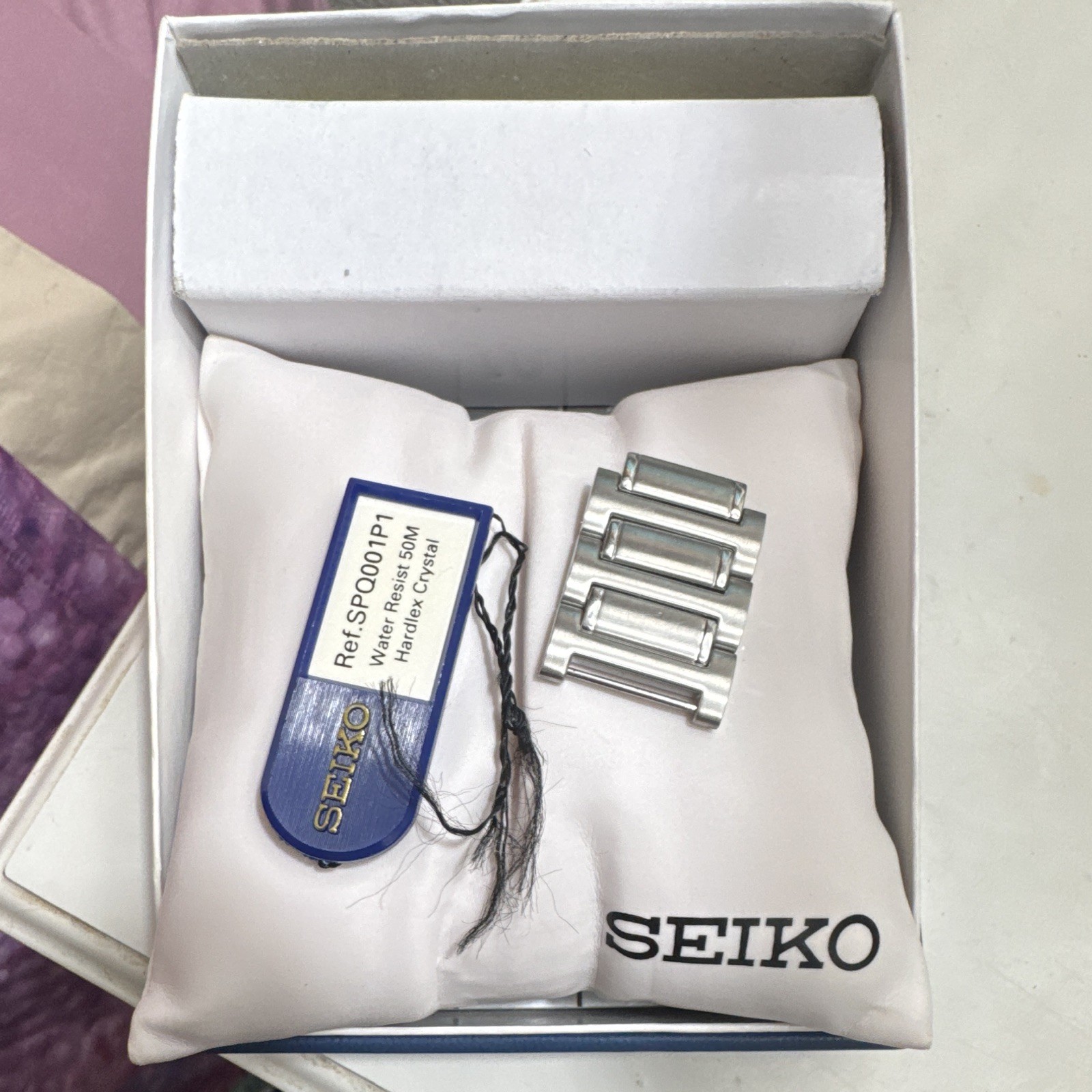 Seiko Premier Men’s Quartz Watch Black Dial Day/Date Silver Steel Bracelet