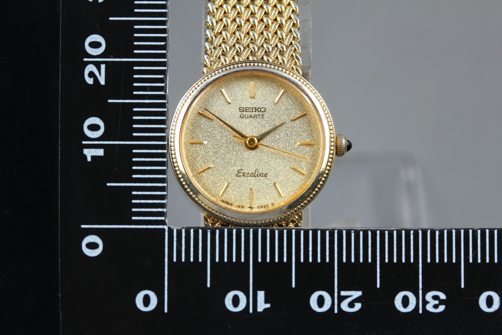 [Exc+5] SEIKO Exceline 1221-0100 20mm Gold Dial Quartz Women’s Watch from JAPAN