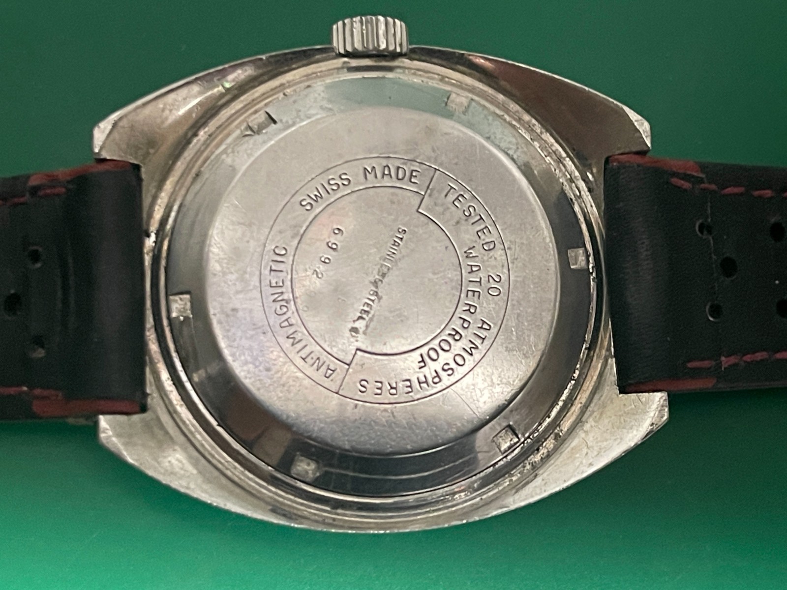 Vintage 1970’s BUCHERER Automatic Divers Large 41mm Swiss Made Watch