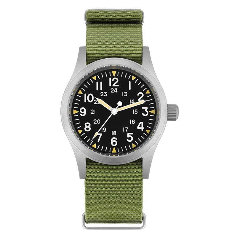 Militado ML05 38mm VH31 Quartz Watch Domed Sapphire Crystal Field Watch C3 S…