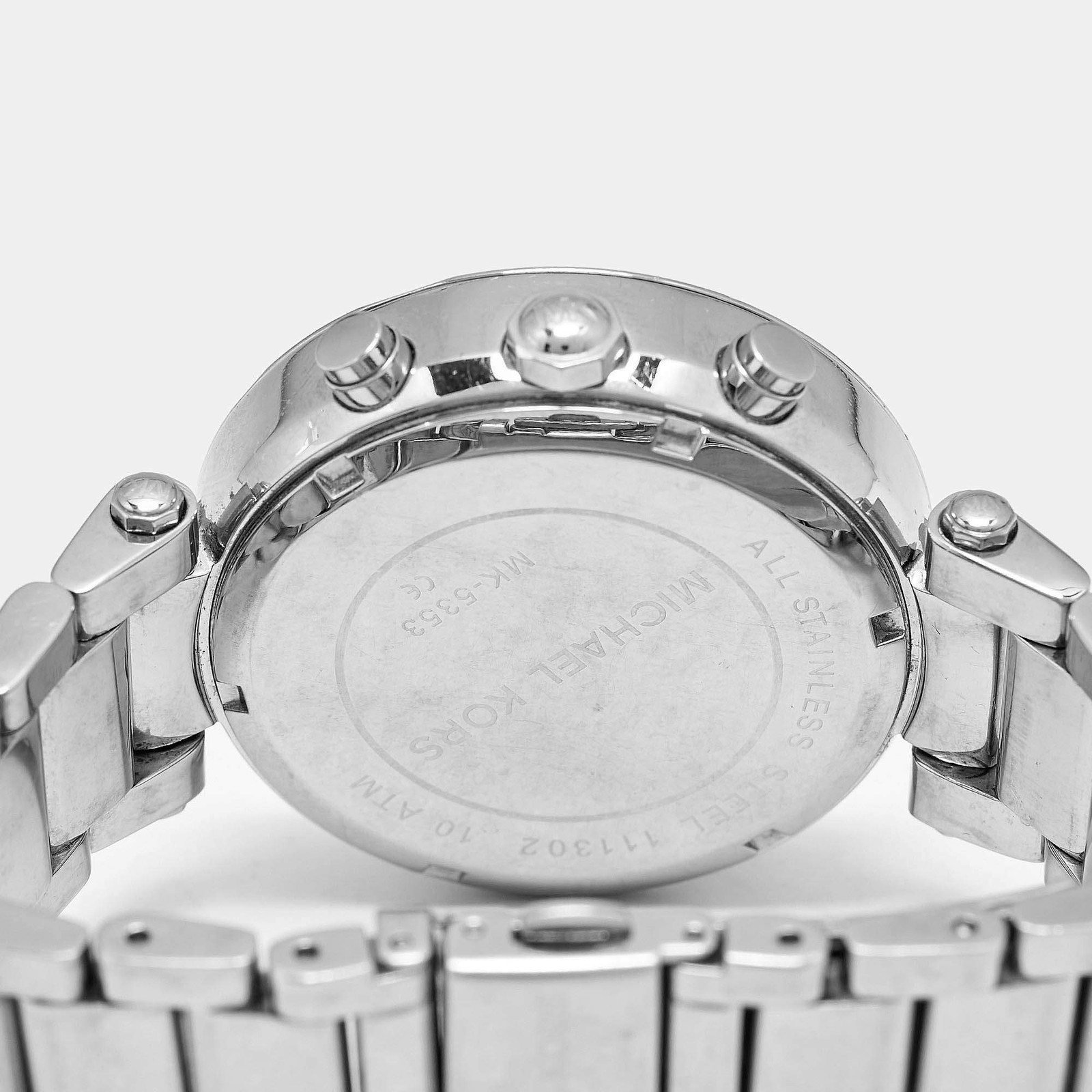 Michael Kors Parker MK5353 Silver Dial Stainless Steel Womens Wristwatch 39 mm