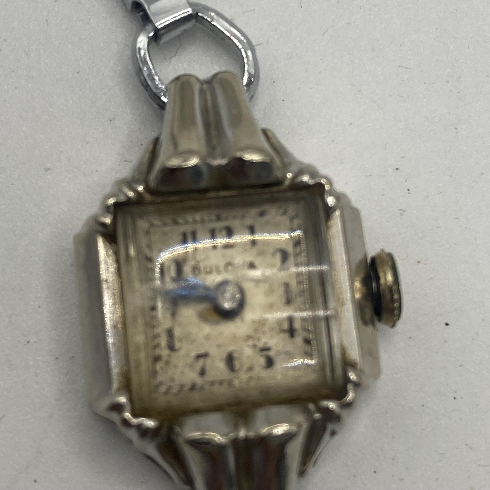Vintage Bulova Womens Silver Bracelet Watch Champagne Dial Mechanical J073504