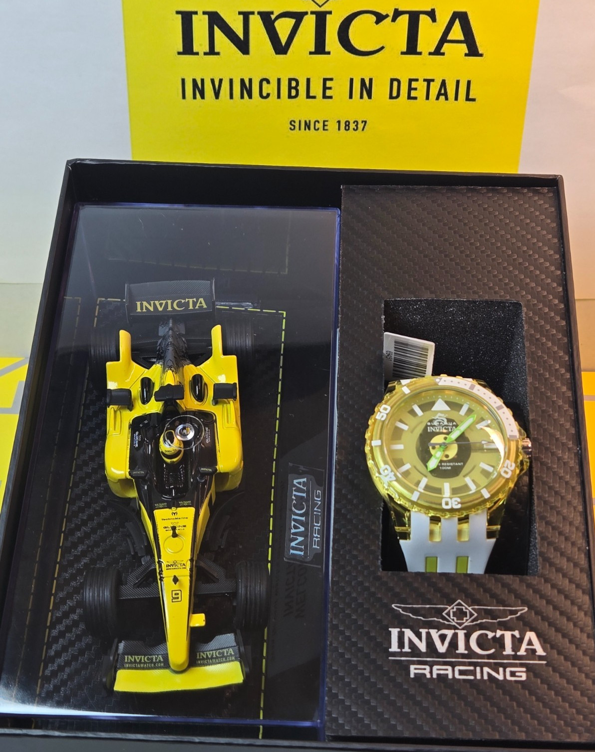 Invicta Special Edition Replica Racing Car w/ Invicta Subaqua 44mm Watch NEW