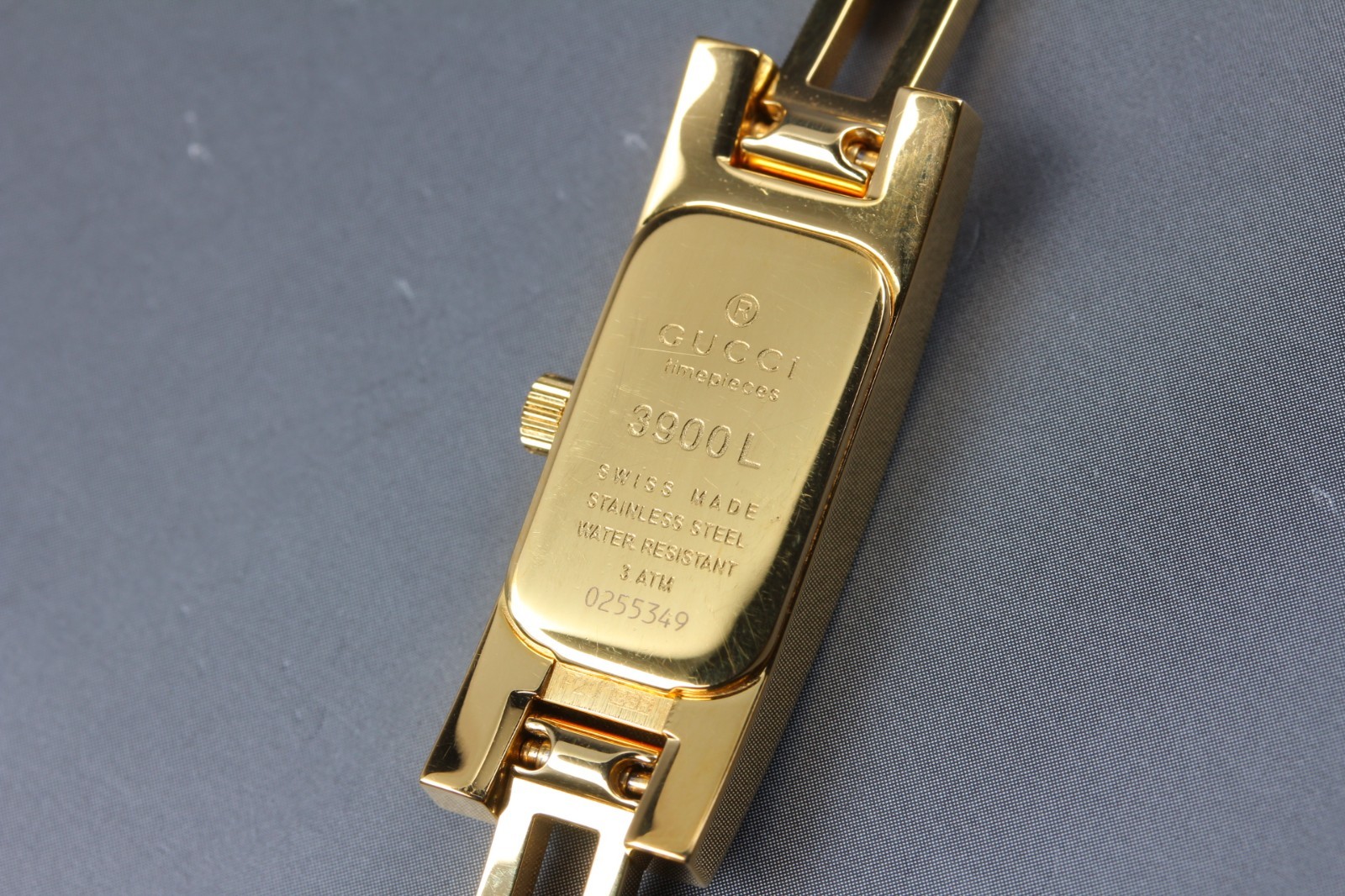 [EXC+5 w/Box] Vintage GUCCI 3900L 12mm Gold Dial Quartz Women’s Watch From JAPAN
