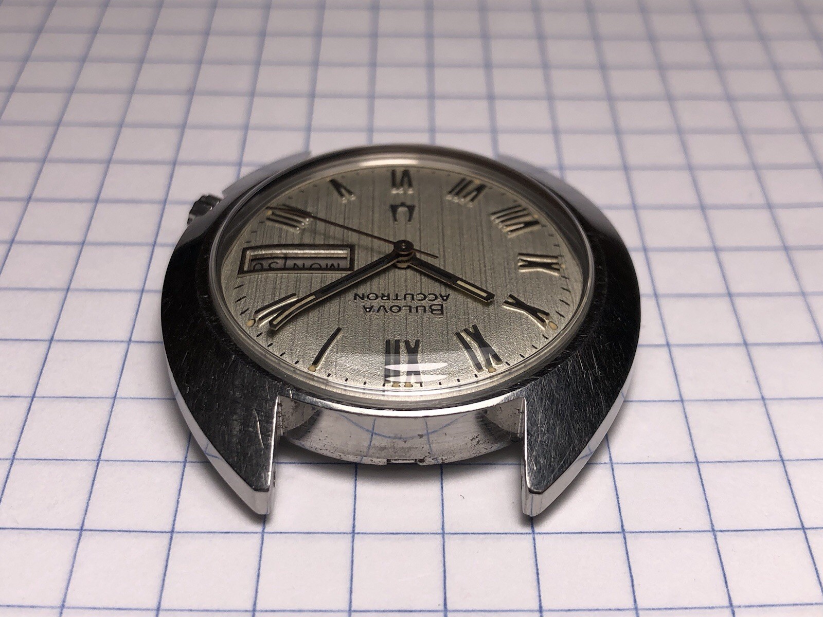 Vintage 1973 Bulova Accutron Day Date Tuning Fork 2182 Men’s Watch