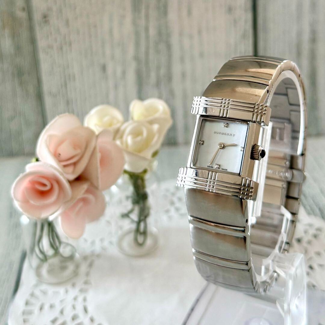BURBERRY Watch BU4500 Shell 4P Rare Used From Japan Check description