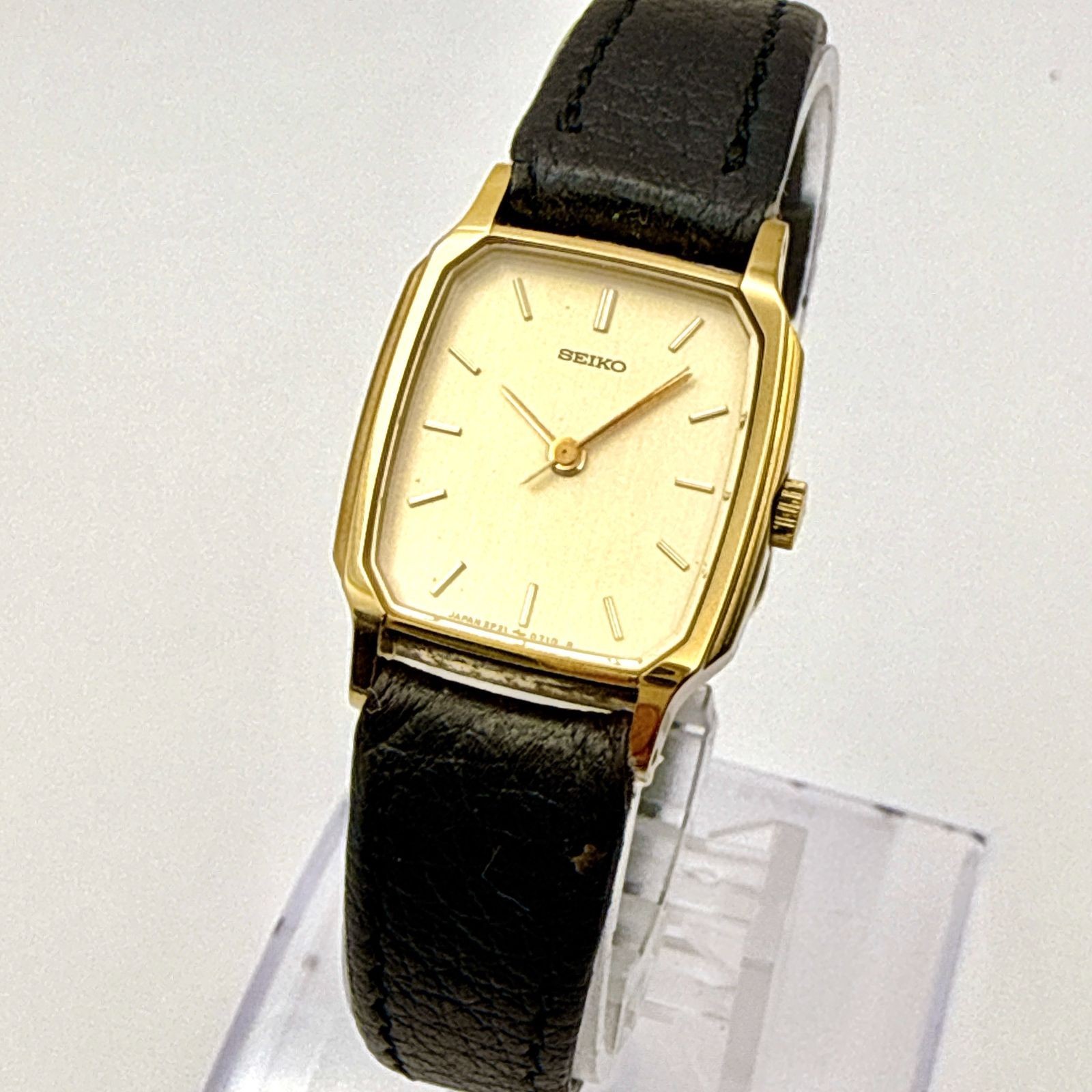 C174 Working Excellent Condition Made in 1988 Antique SEIKO 2P21 5230 Quartz Lad