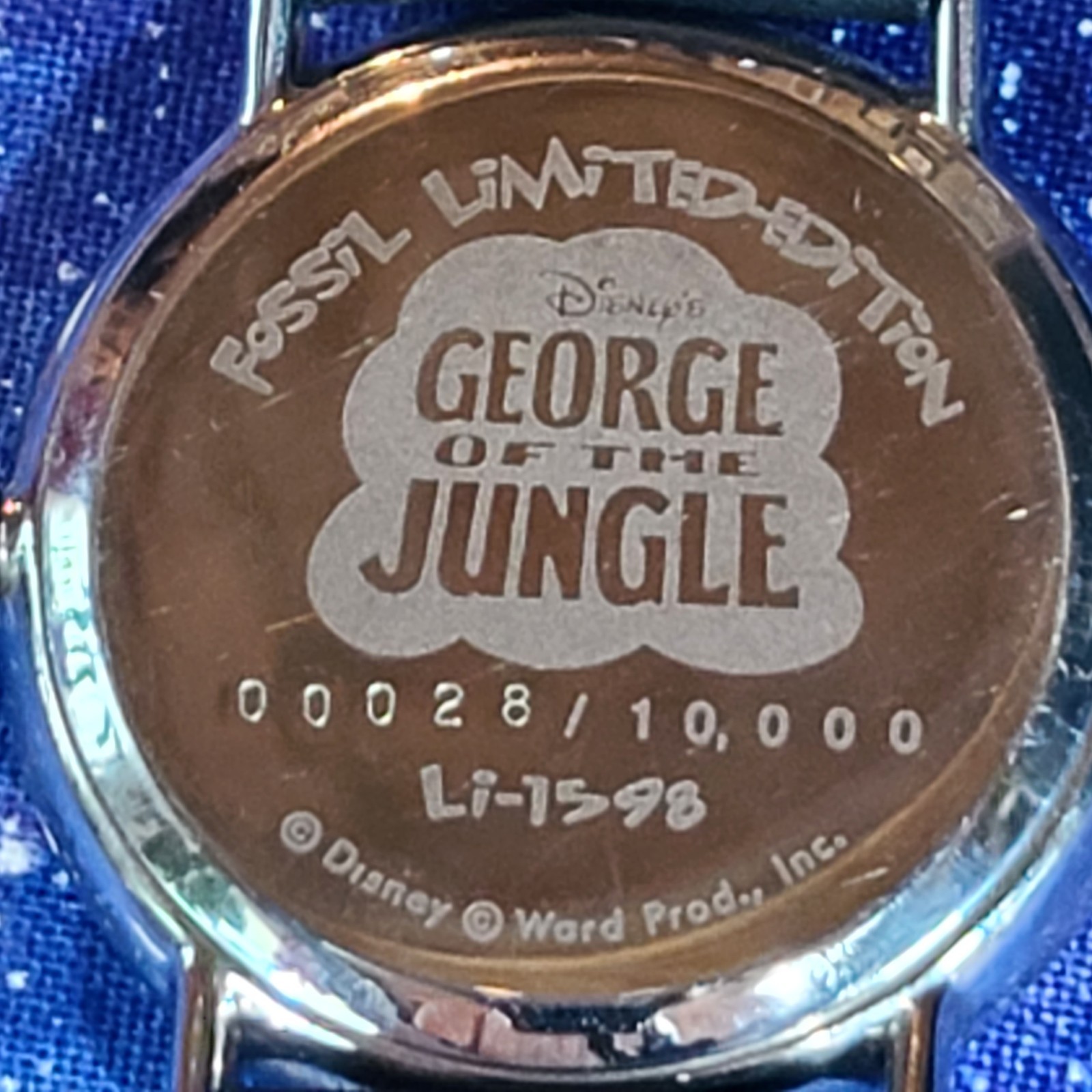 Disney Fossil George of the Jungle LE 28/10,000 Watch Ready To Wear | See Video