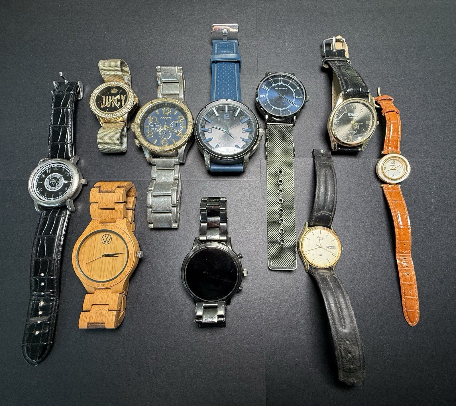 Mens And Women’s WristWatches Various Brands 10 Pcs Lot