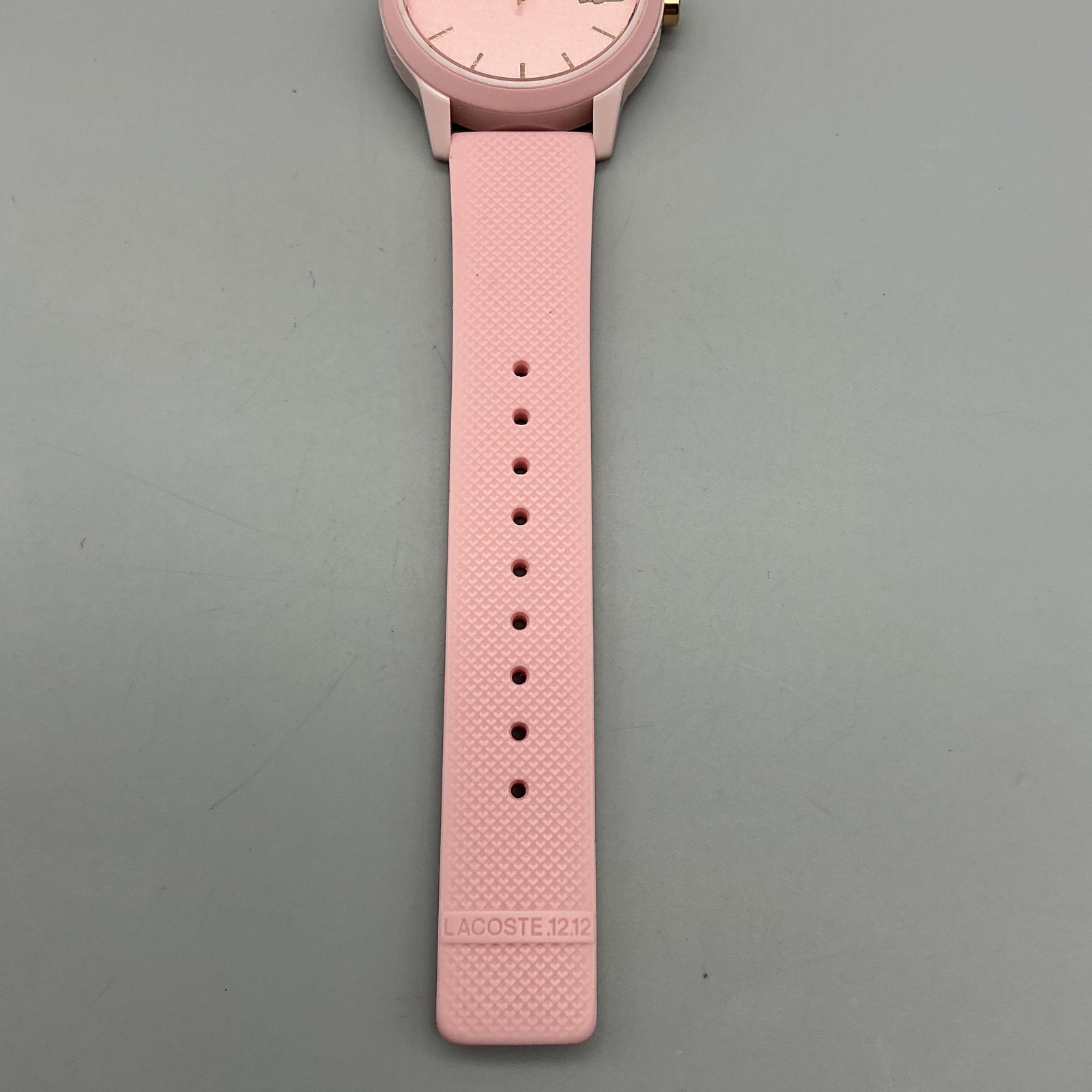 Lacoste Monochrome Womens Watch 36mm Pink Silicone LC.112.3.29.2930 New Battery