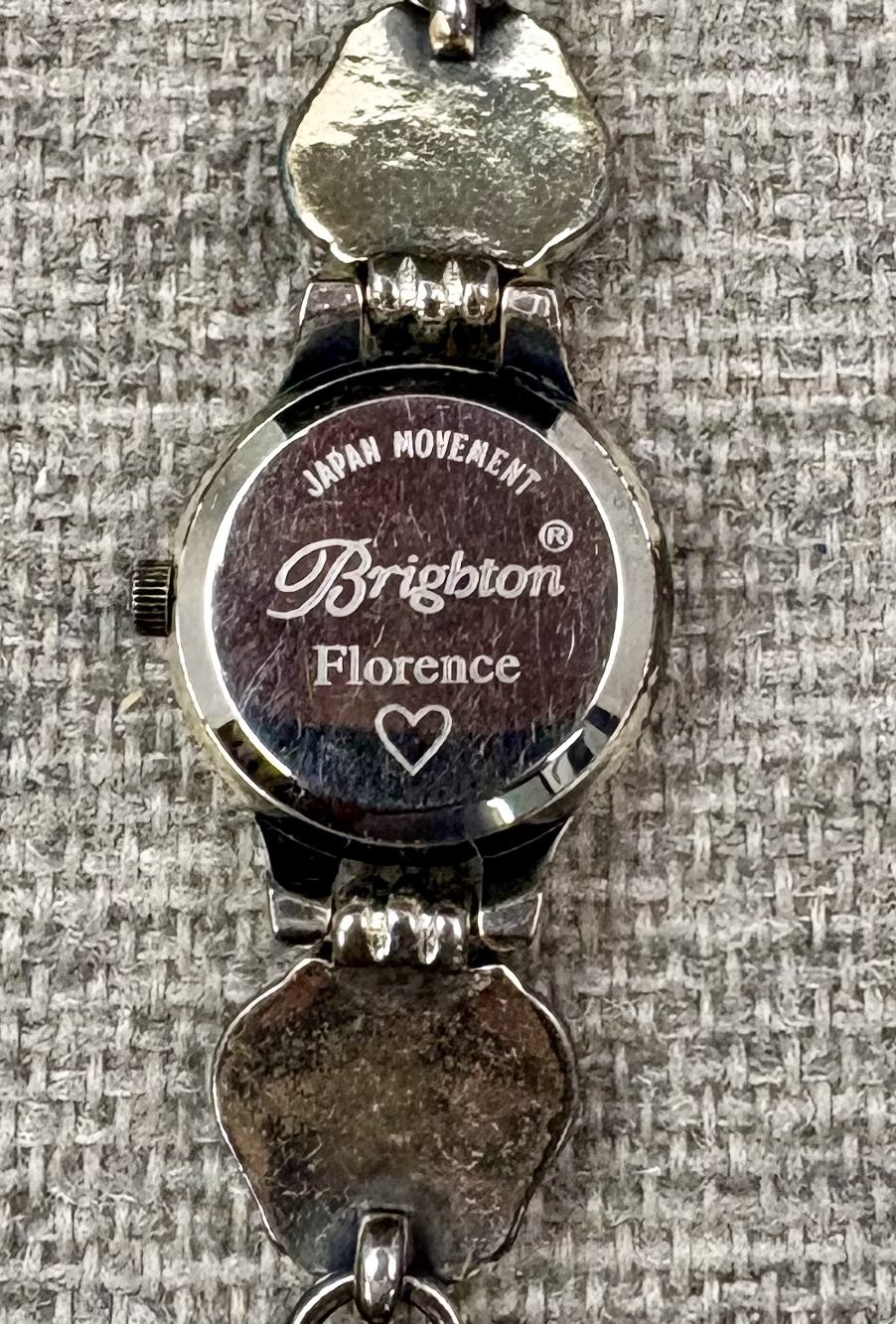 Vintage Brighton Florence Heart Ladies Watch Retired Boho Charm Bracelet Design