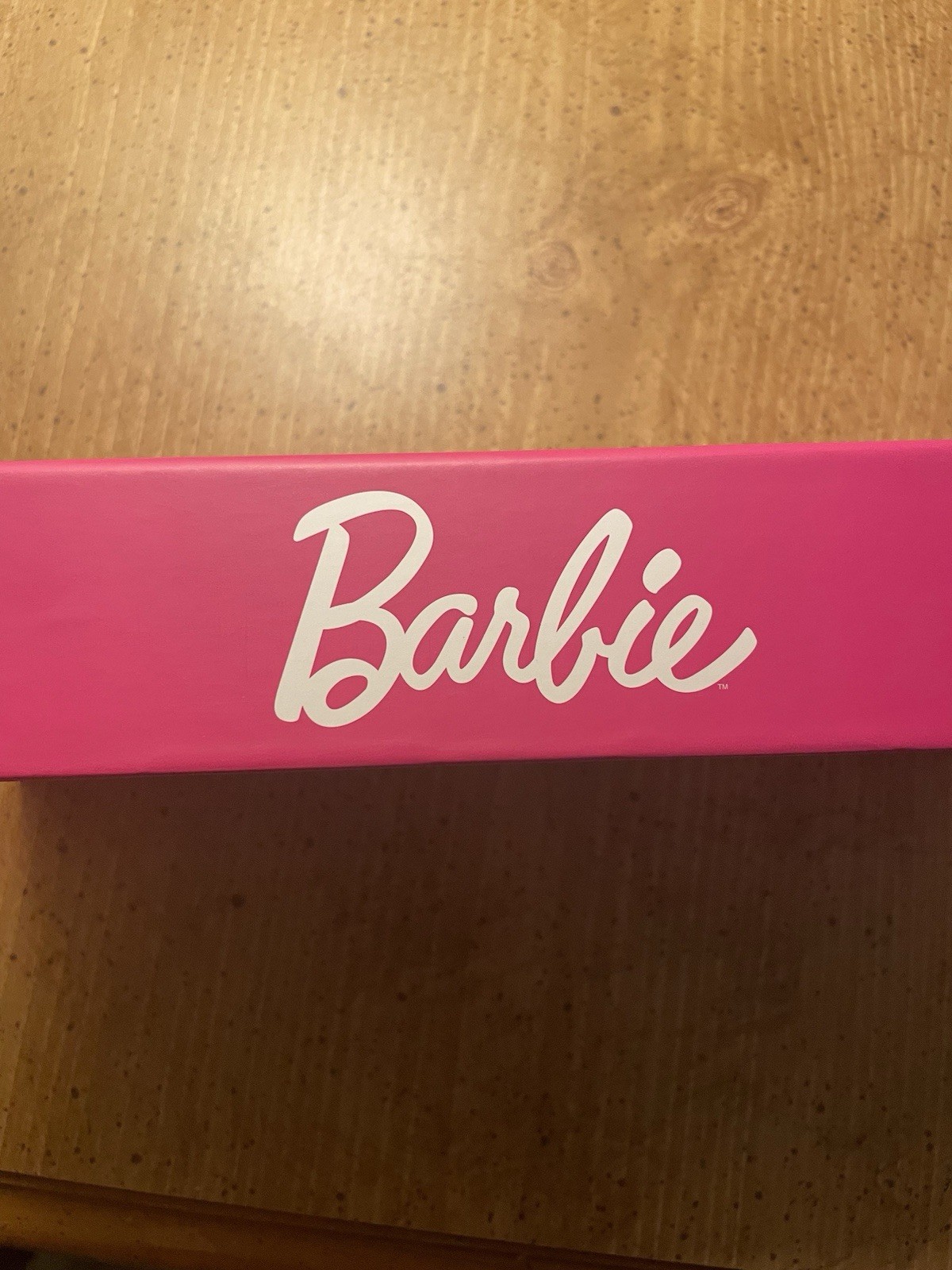 Barbie Womens Limited Edition Glitter Faux Leather Watch Black Square Silhouette