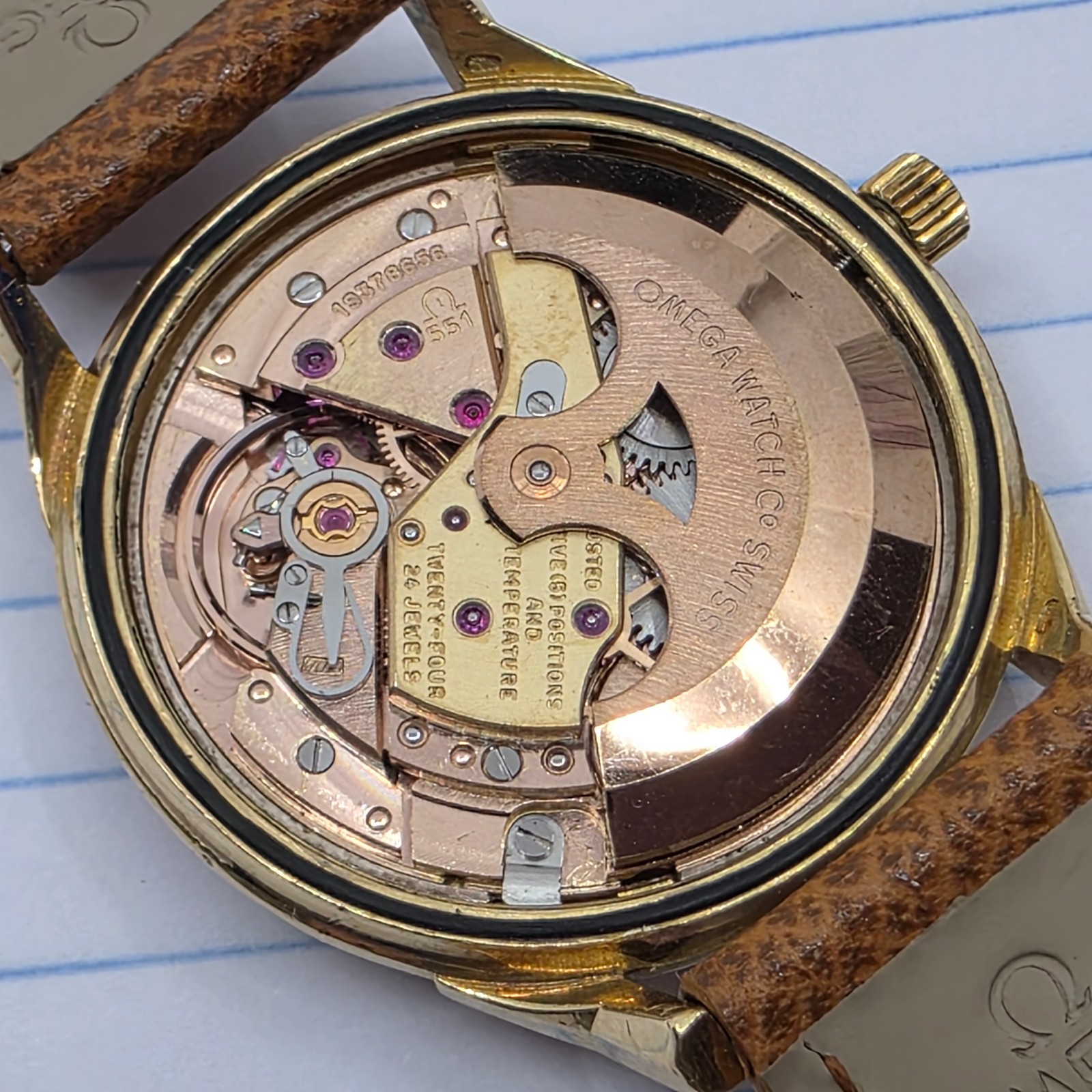 Omega Pie Pan Constellation 18k Solid Gold Automatic Cal. 551 Mens Watch 167.005