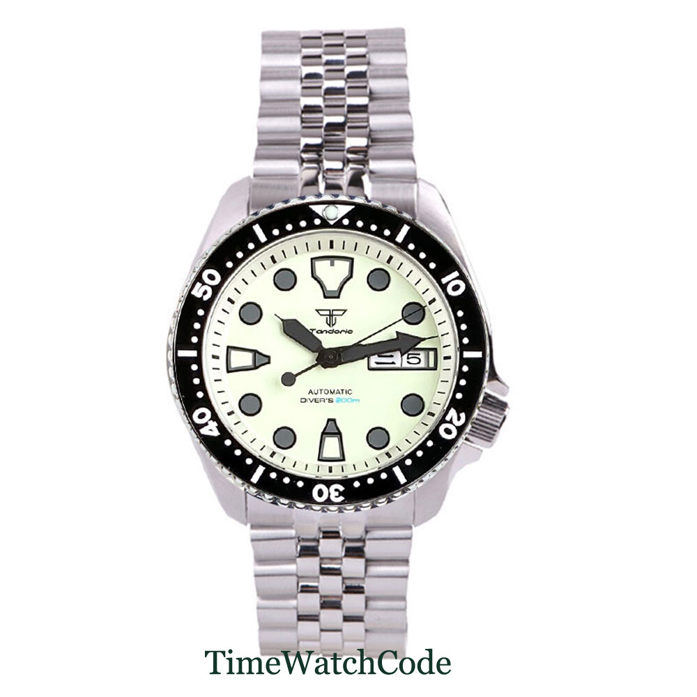 Tandorio 20ATM Automatic Men’s Watch 41mm Fully Luminous NH36 Sapphire Crystal