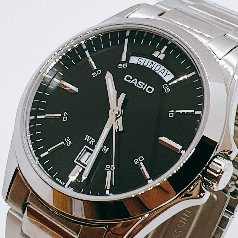 CASIO Classic Standard MTP-1370D-1A1 Quartz Men’s Watch Black Dial MTP-1370D