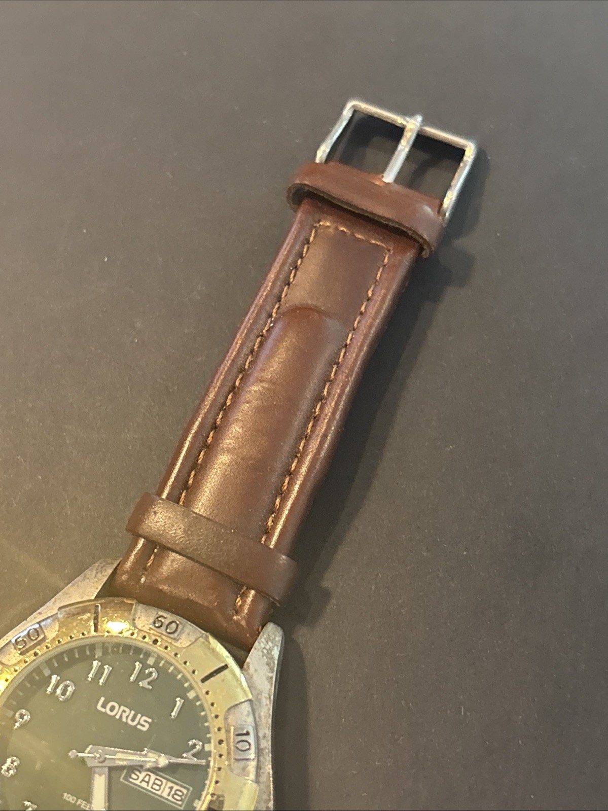 Lorus By Seiko Day-Date 100 Feet Watch Men’s For Parts-Repair-Restoration As Is