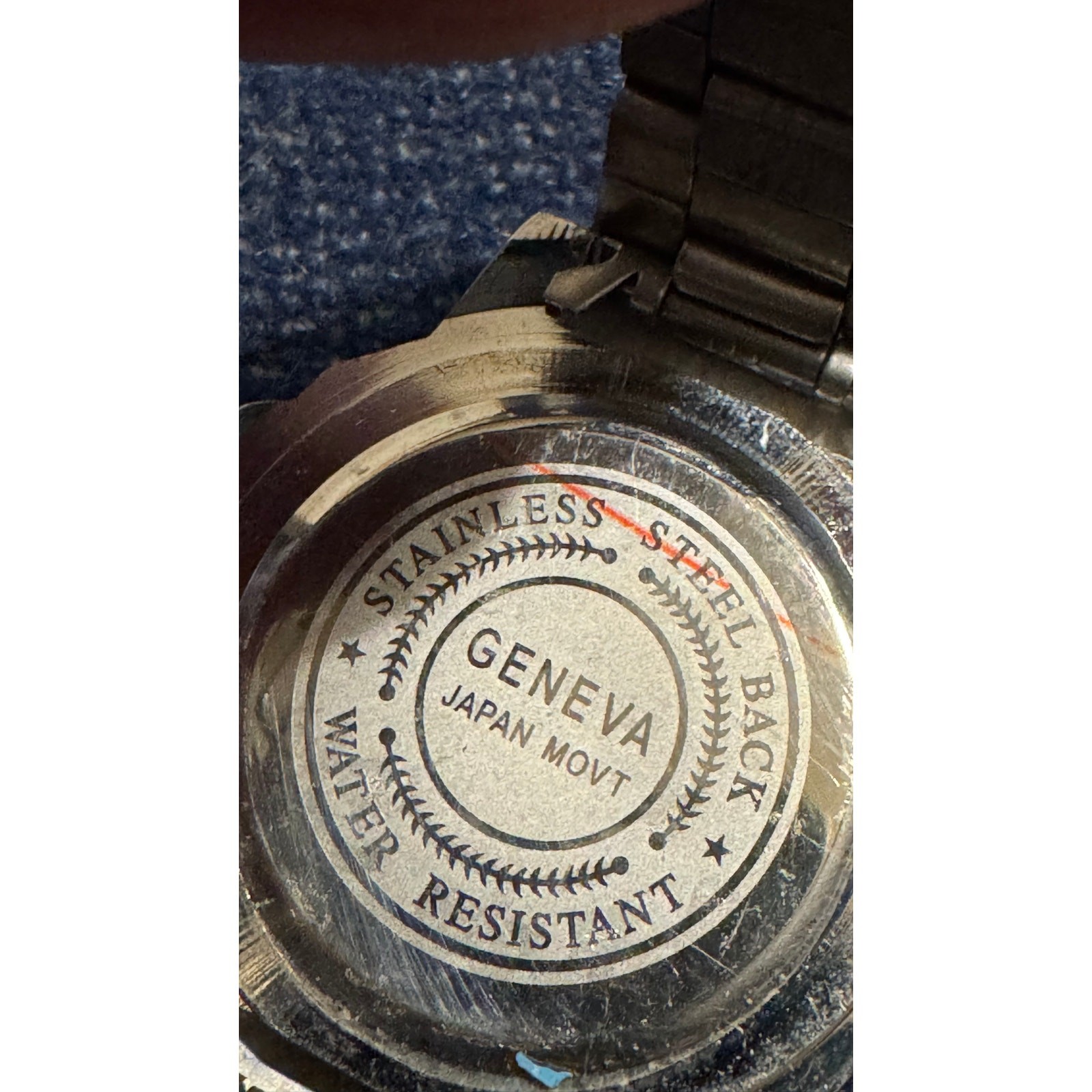 Geneva Wristwatch Water Resistant Japanese Movement