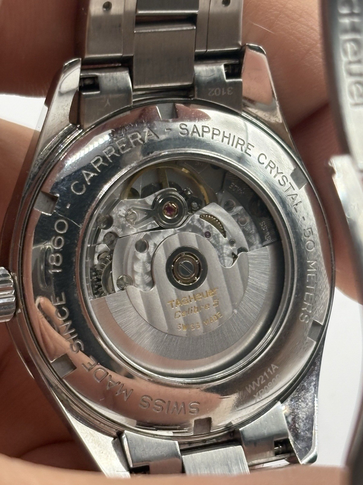 Tag Heuer Carrera Calibre 5 39mm Mens Automatic Watch WV211A Stainless Read Desc