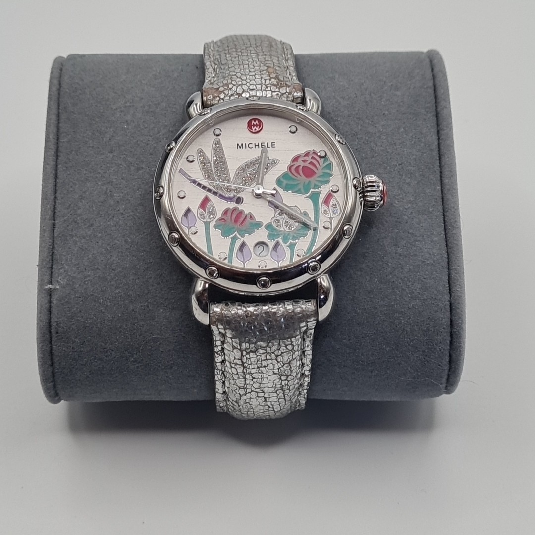 Michele DIAMOND DRAGONFLY Garden Party watch limited edition #215/750 MW05D01A49