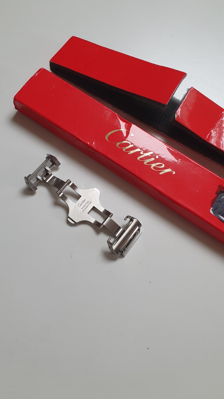 100% GENUINE CARTIER SANTOS DEPLOYMENT CLASP MX00311Z FOR SANTOS 2656 NEW IN BOX
