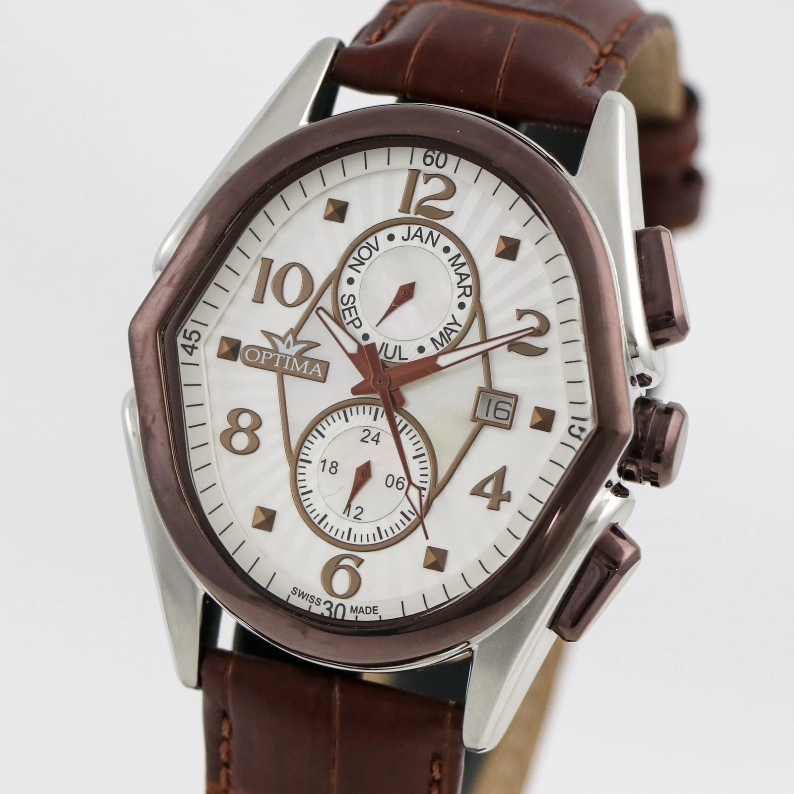 Optima – Swiss Multifunction – OSC272-SCL-7 Multifunctions Swiss Quartz 42 x