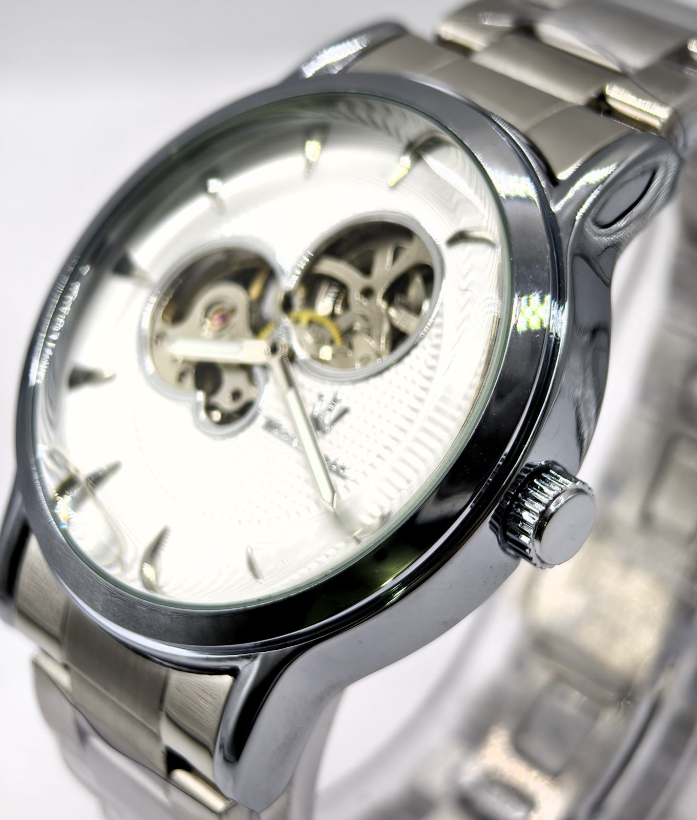 Fabulous Maserati Automatic White Dial Silver Band Analog Men’s Wrist Watch