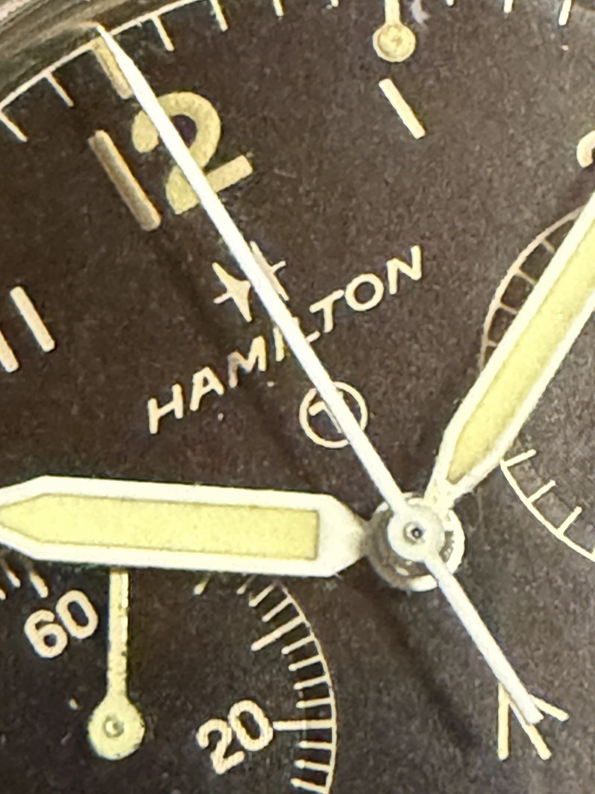 Hamilton Royal Navy Valjoux 7733 Broad Arrow Military Chronograph 0552/924-3306