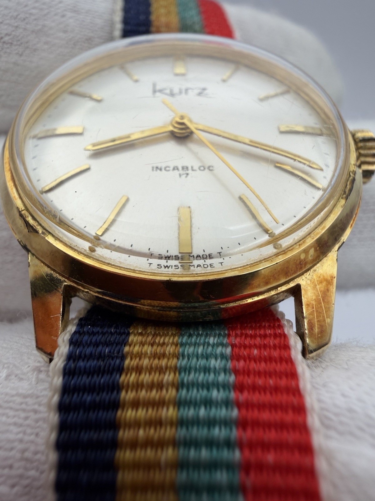 Vintage Kurz 1960’s Private Label 17 Jewel Incabloc Men’s Mechanical Watch