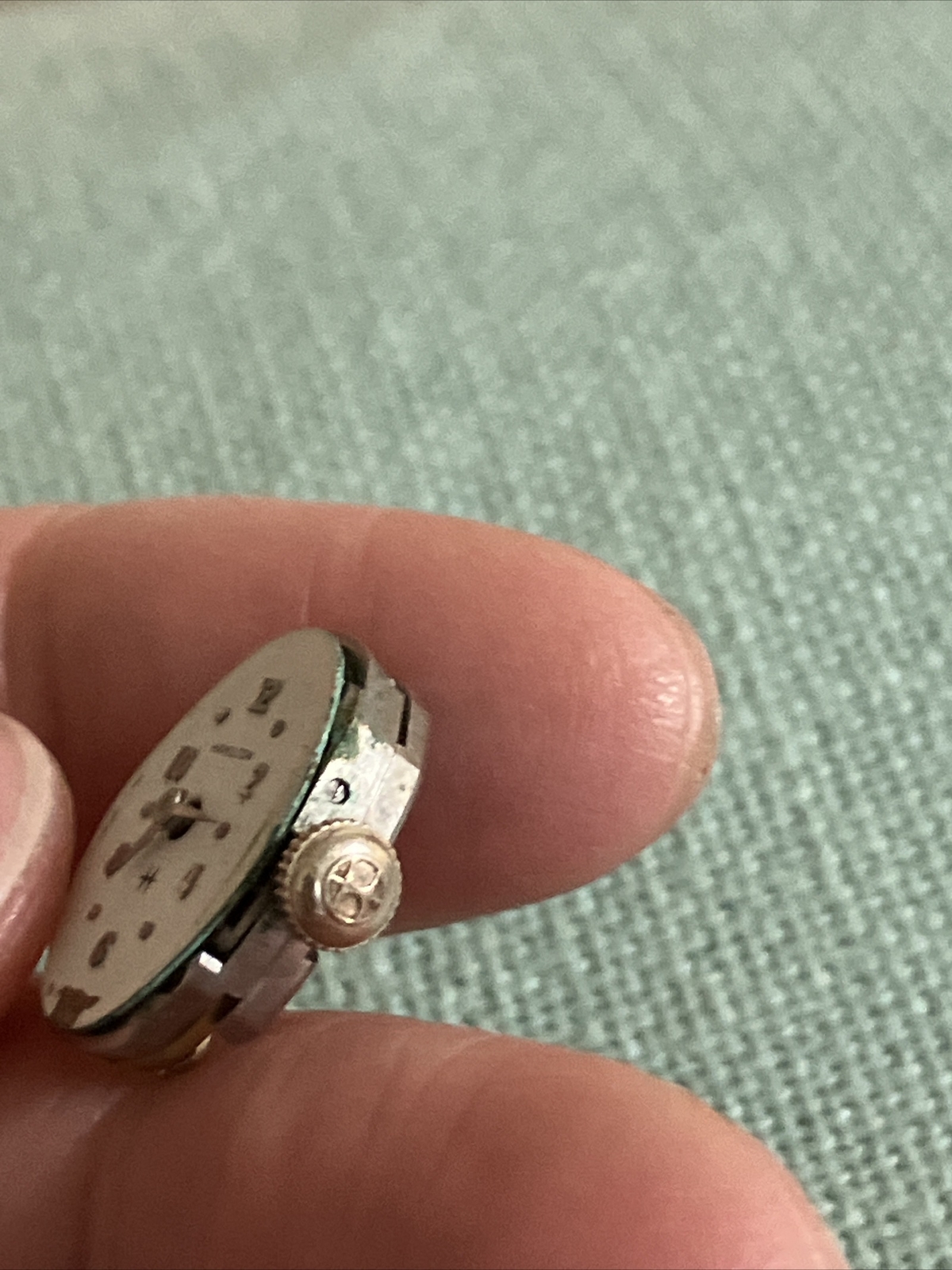 VTG Small HAMILTON Watch Face Only 22 Jewels AS IS