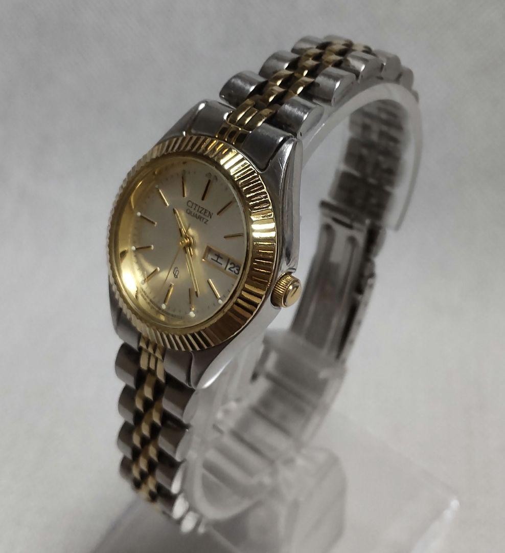 CITIZEN 6000-K09346 Quartz Two-Tone Ladies Watch, 26mm, wrist 18.0cm/7.1in