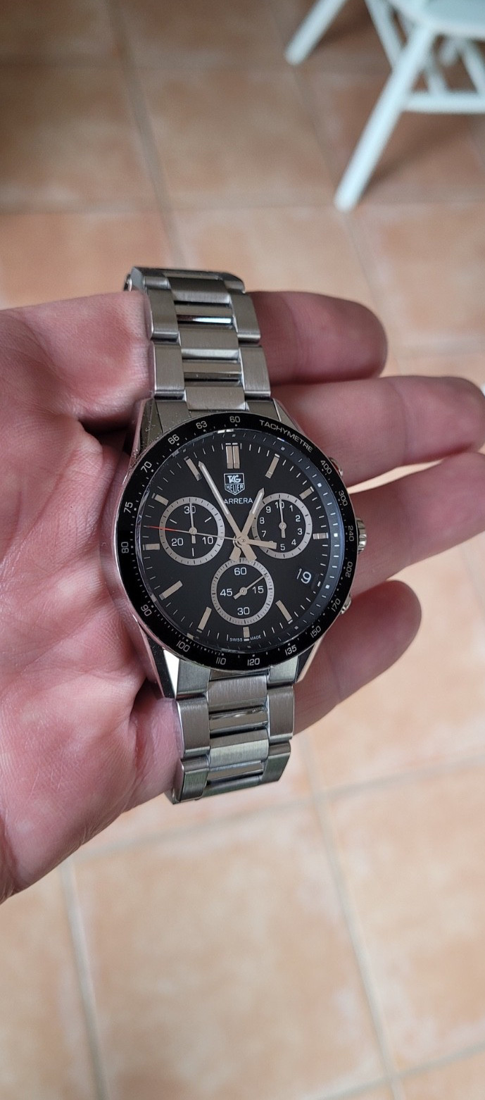 TAG Heuer CV1A10.BA0799 Mens Carrera Panamericana Chronograph Quartz Watch Black