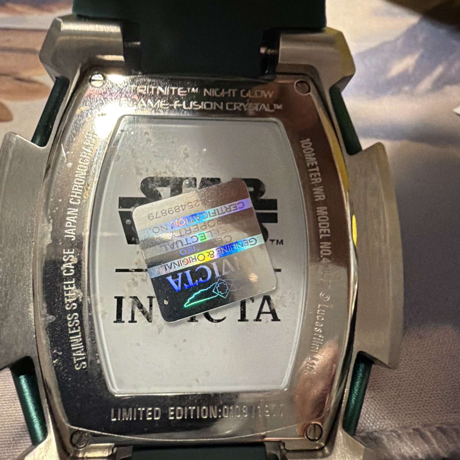 Invicta Star Wars Boba Fett 53mm Limited Edition 108/1977 Watch Model 43007