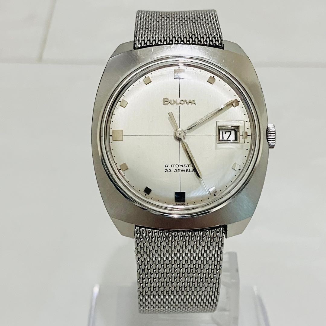 60s BULOVA 23 Jewels Antique Automatic Mesh Belt