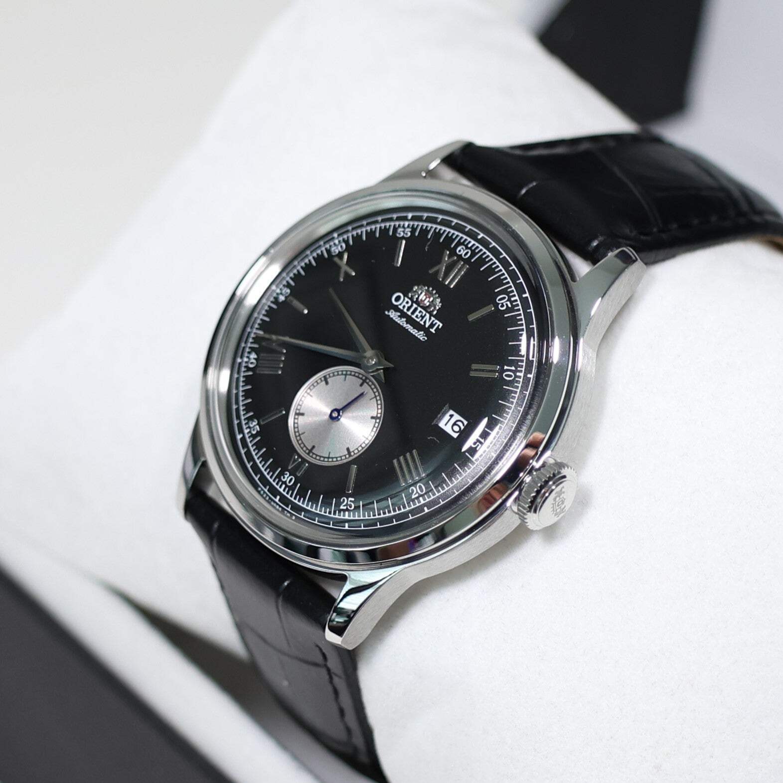 Orient Classic 38mm Black Dial Seconds Hand Automatic Watch RA-AP0101B
