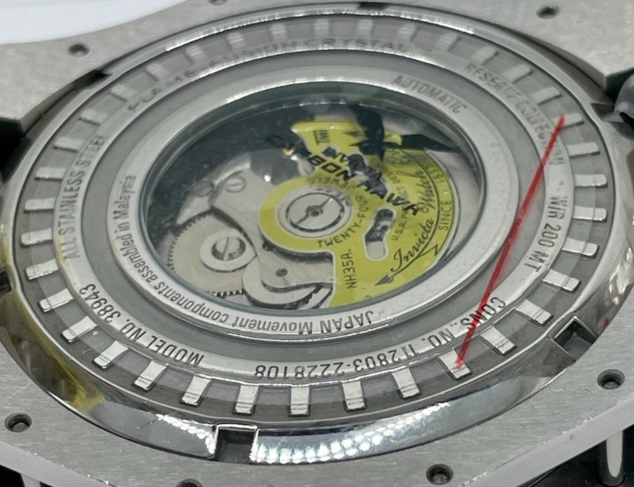 Invicta Reserve Carbon Hawk, 54.50mm, Stainless Steel 4.28ctw Pave Diamond 38943