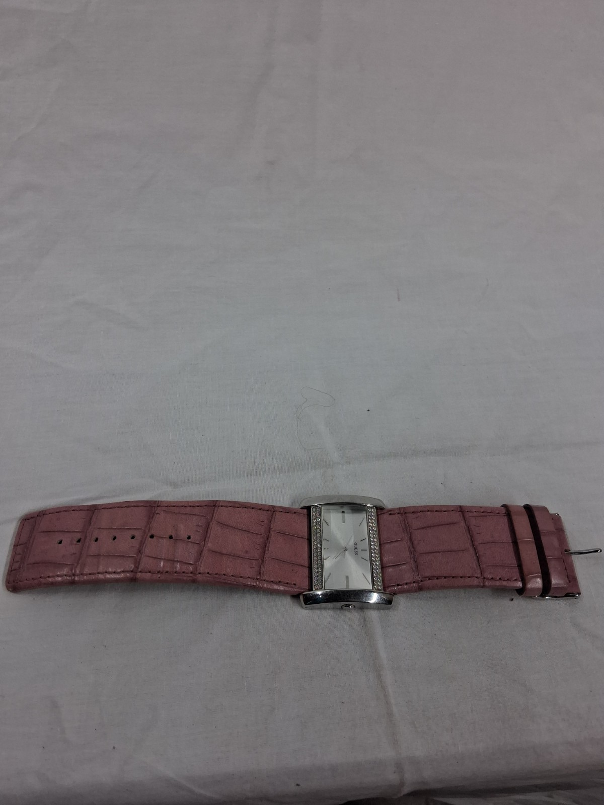 Guess Womens Watch Pink Leather Band G85804L