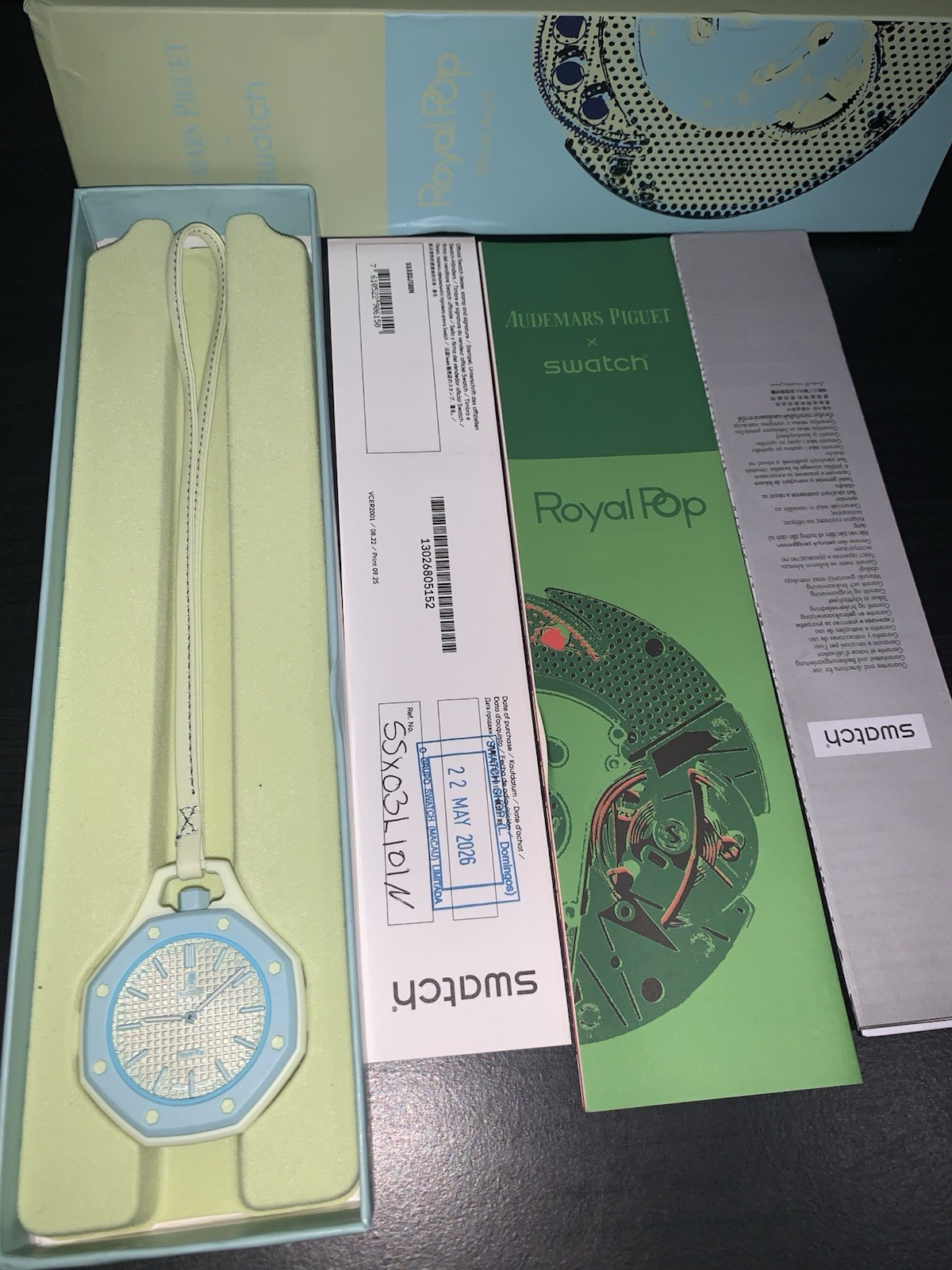 Swatch x AP Audemars Piguet Royal Pop Blaue Acht New FAST SHIP ⚡️