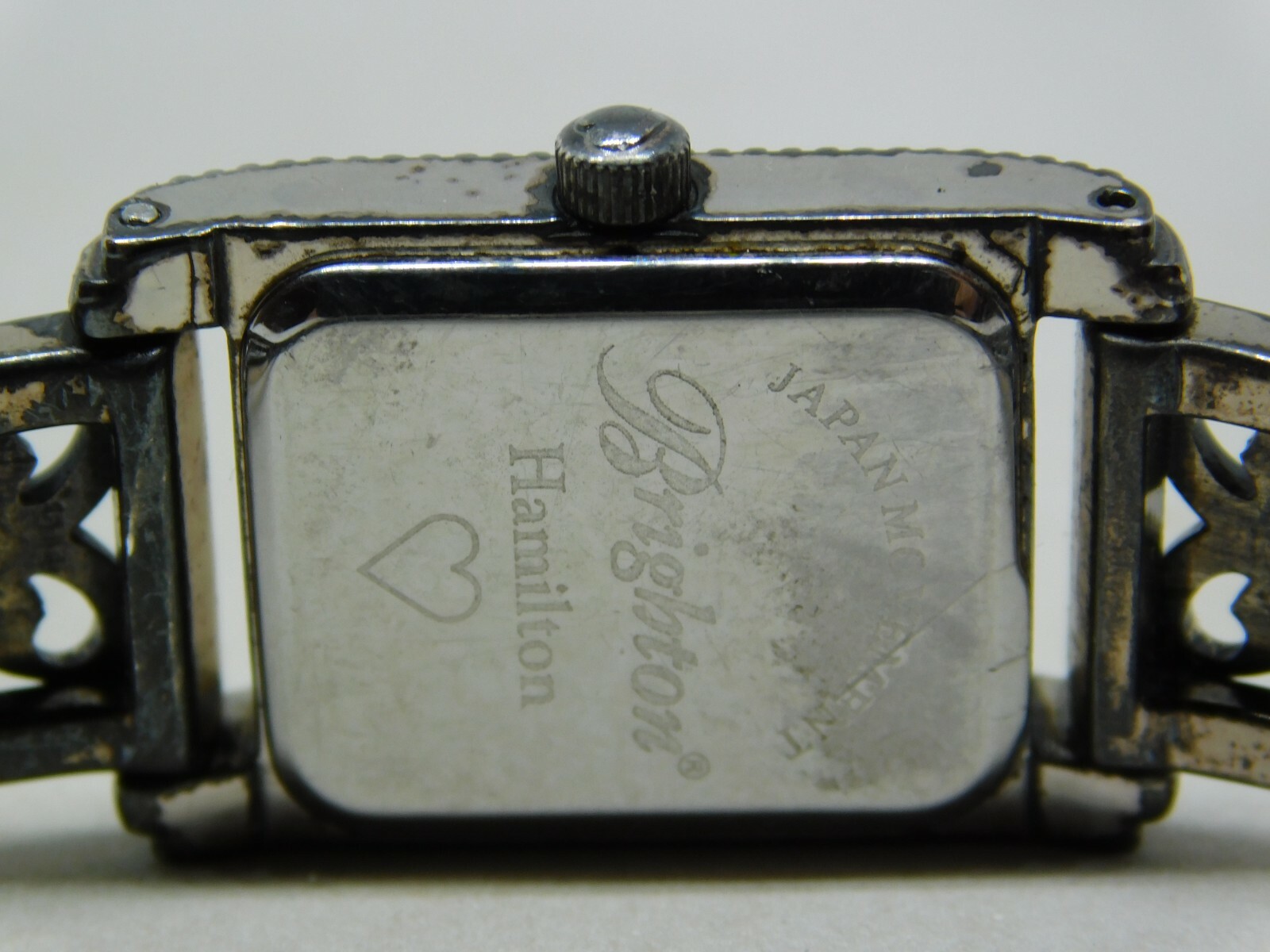 Brighton Hamilton Silver Tone Quartz Analog Ladies Watch Sz. 5 3/4»