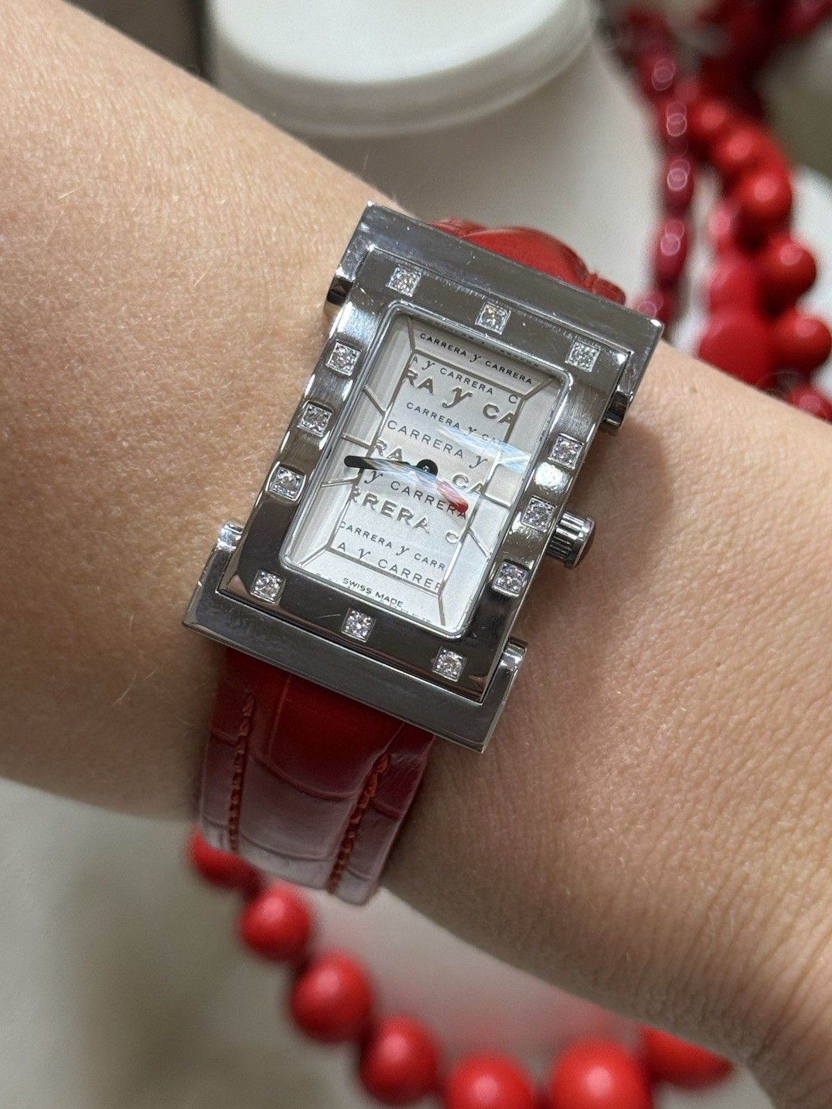 Carrera Y Carrera Watch Tempus Fugit Diamonds Quartz Lady Swiss Made Genuine !