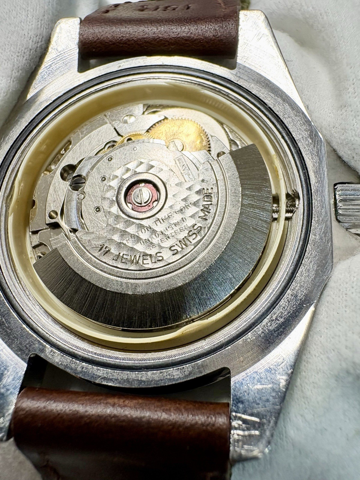 Vintage 60s 70s Era Croton Automatic Skin Diver 17 Jewel Men’s Wrist Watch Works