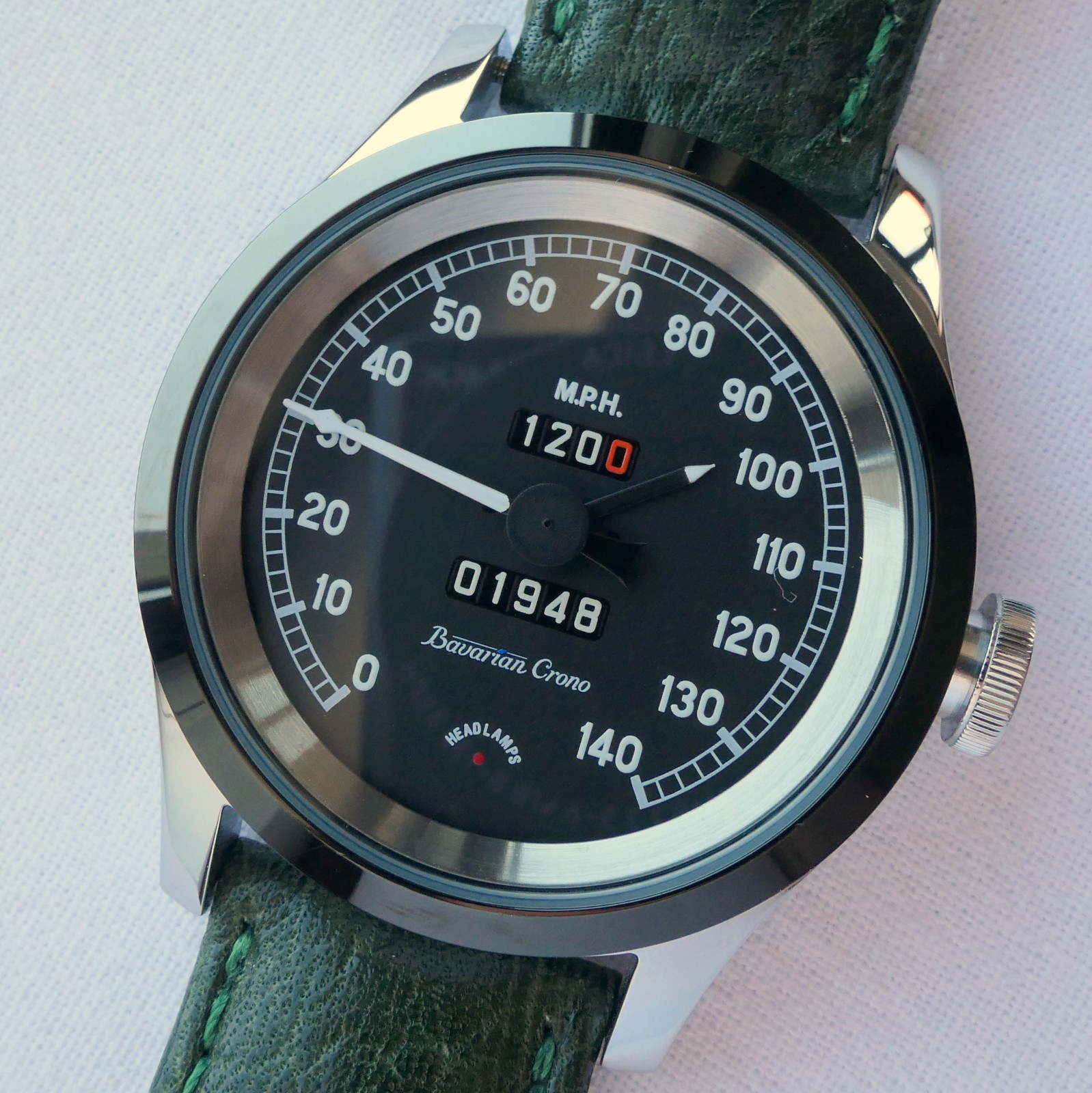 Jaguar XK120 XK 120 Classic British Sport Car Speedometer Accessory Swiss Watch