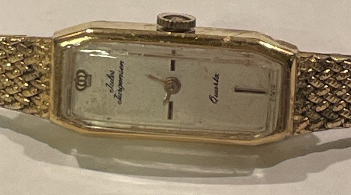 The Jules Jurgensen vintage womans Slim Gold Watch 11mm model 4642