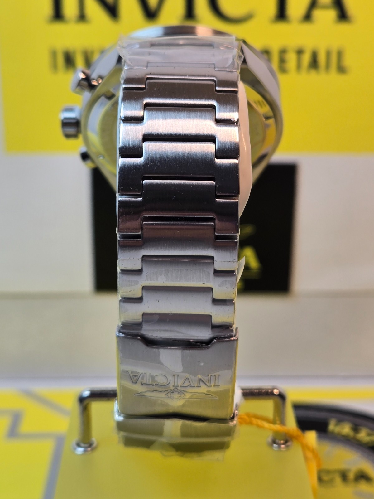 Invicta Speedway GearShift Men’s Watch 44mm, Steel with Green Bezel & Dial NEW!