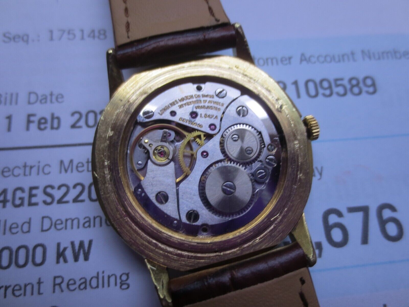 VINTAGE LONGINES L847.4 GOLDPLATED HANDWIND MENS DRESS WATCH